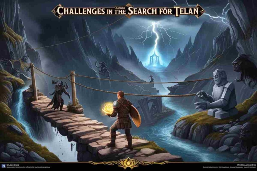 Search for telan in fractured peaks